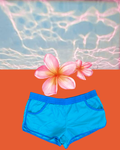 Teal Micro Shorts
